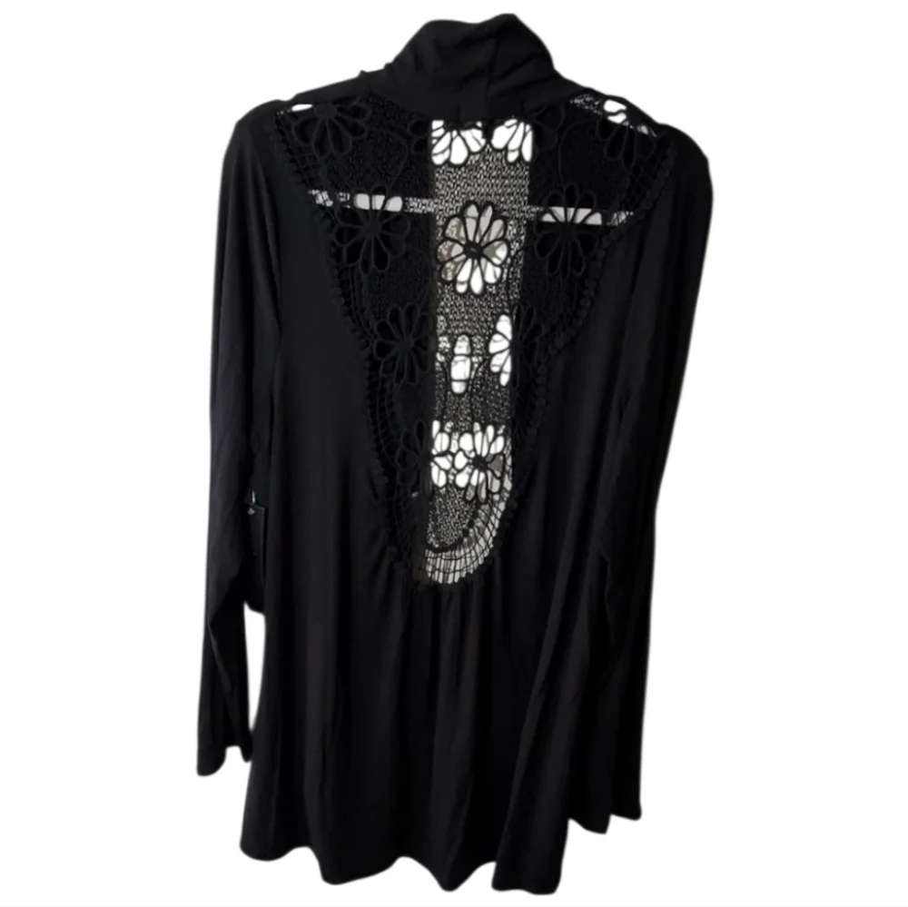 New Gorgeous crocheted floral lace jacket cardigan plus size 3X‎ New